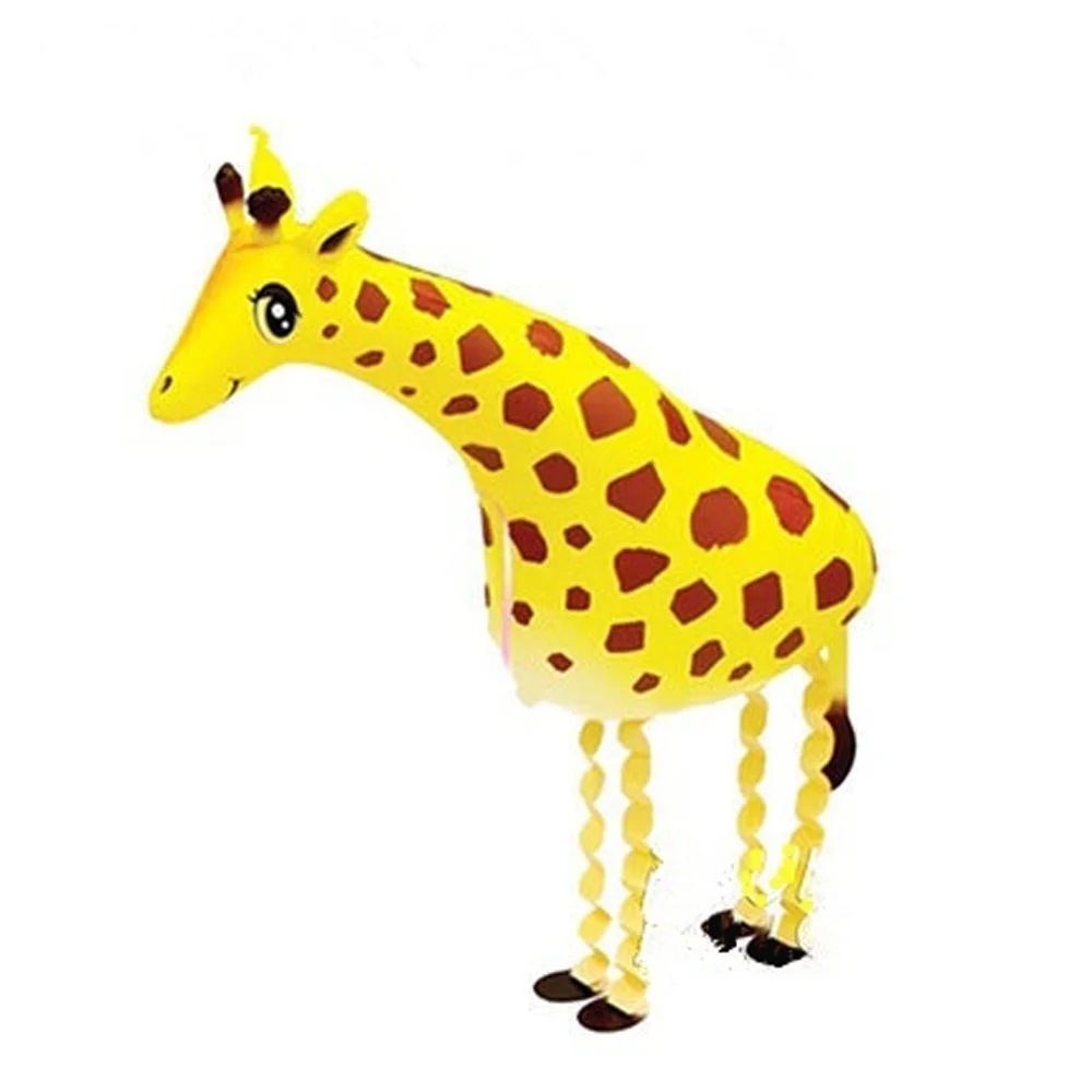 Шарик из майларовой фольги с гуляющим жирафом 1 шт. милый большой воздушный шар в