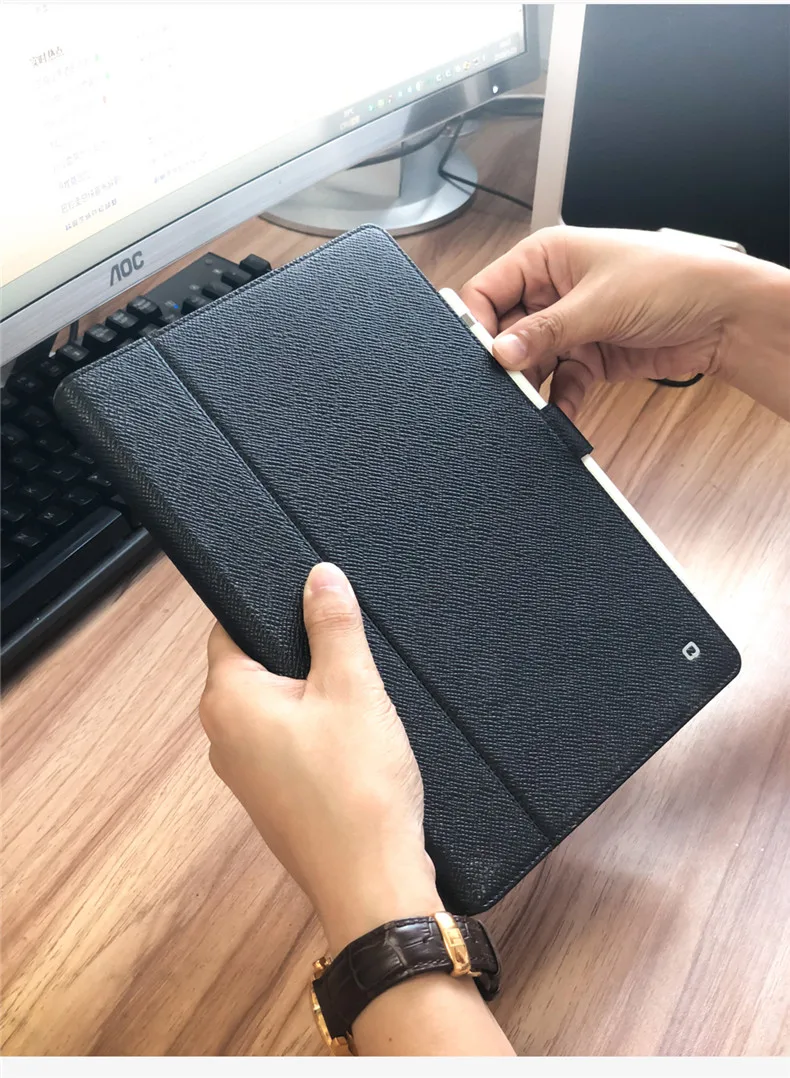 QIALINO чехол для планшета из натуральной кожи для Apple iPad mini4 Смарт спящий режим подставка слот для карт флип чехол 7,9 дюймов