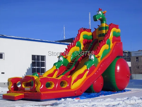 (China Guangzhou) inflatable slides Castle Long slide CHA-111 | Slides
