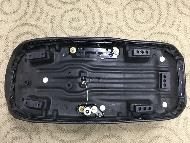 CBT125 винтажное черное кожаное сиденье для мотоцикла Чехол на подушку сиденья |