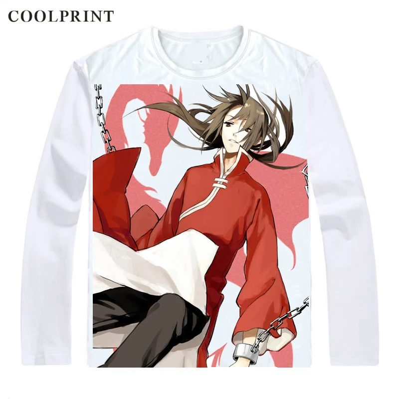 Мужская Винтажная Футболка Coolprint с длинным рукавом футболка принтом китайских