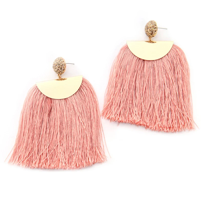 

2017 New Fashions Jewelry Wholesale Jewellery Tassel Long Earrings for Women Crystal Wedding Drop Earing