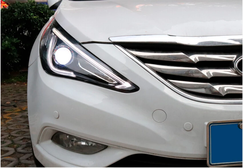 HID, 2011~, автостайлинг, фара Sonata, Solaris, accent, Elantra, Genesis, i10, i20, santa fe, tucson, lantra; Sonata Головной фонарь