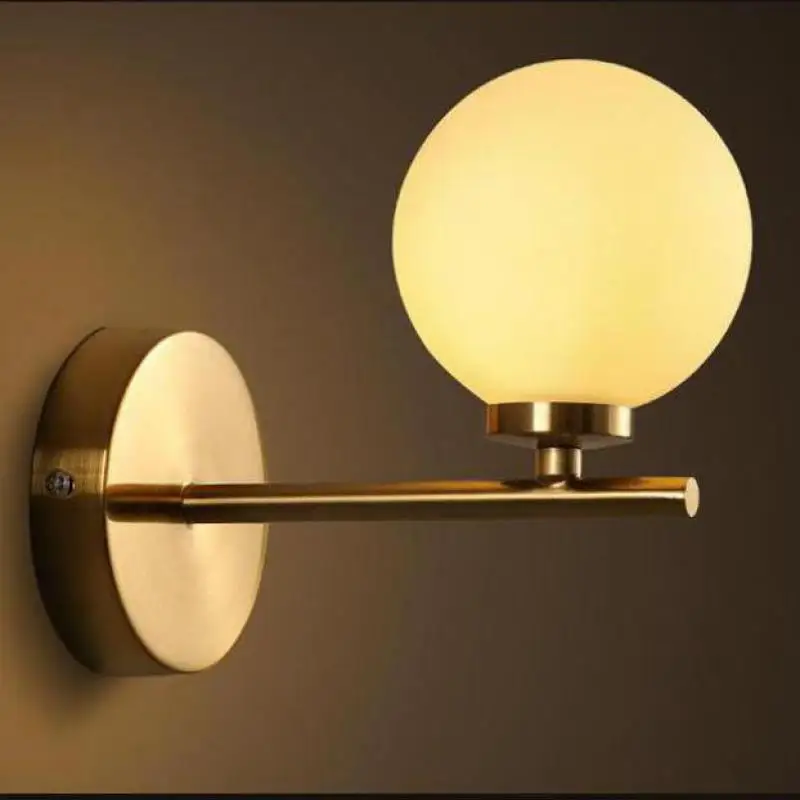 Современная Минималистичная светодиодная настенная лампа стеклянный