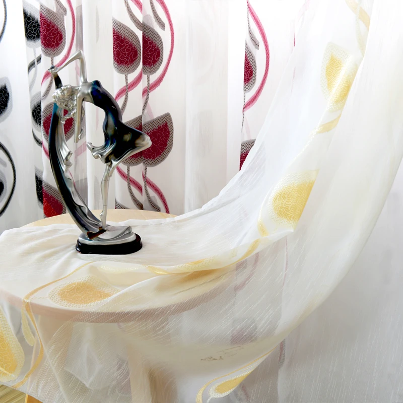 NAPEARL модный дизайн современные прозрачные тюлевые занавески оконные для