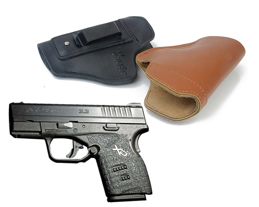 Кобура из скрытой кожи IWB для переноски пистолета Спрингфилда XD XDS XDM