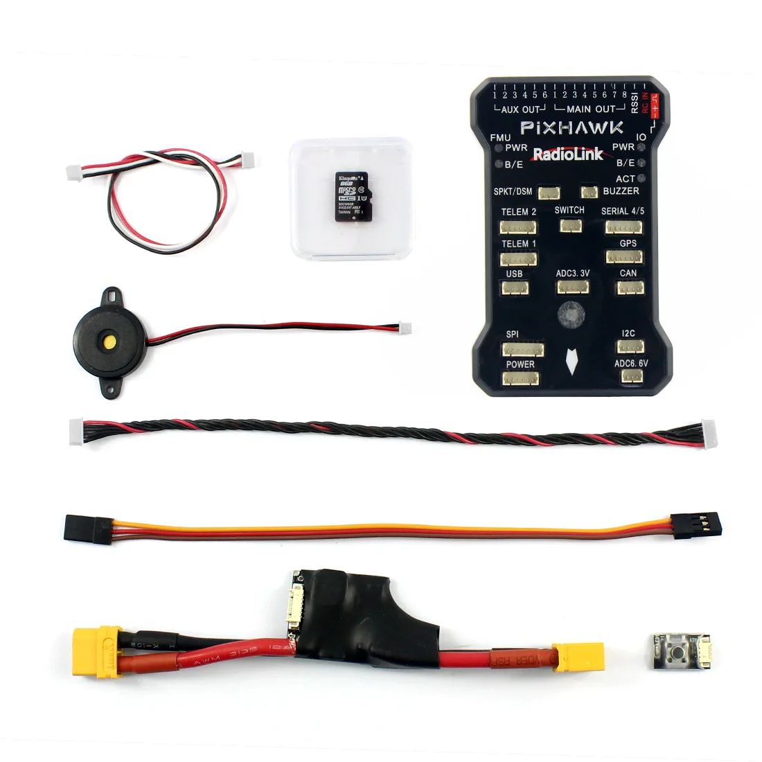 

F17883 Radiolink PIX 32-битный Контроллер полета и M8N GPS комбинированный комплект для AT9/AT10 дистанционный контроллер OSD DIY Радиоуправляемый Дрон Мульти...