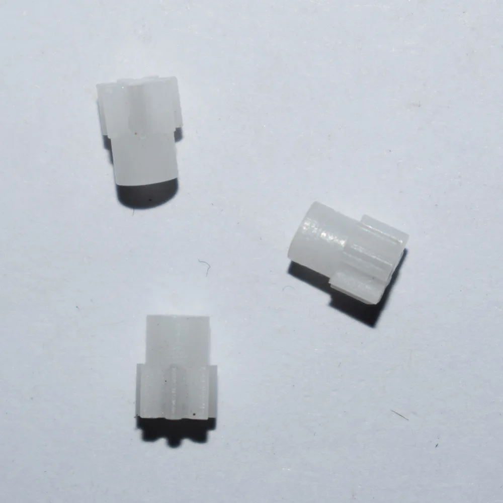 

10/100pc 7T 2mm hole plastic gear dron rc car plane robot kids toys for boys diy baby accessories montessori juguetes nero GP72A