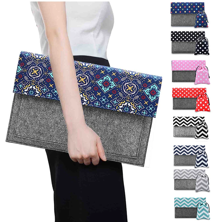 Чехол для ноутбука в национальном стиле фетровый холщовый чехол macbook air 11 цветов ретро сумка горошек 12 13