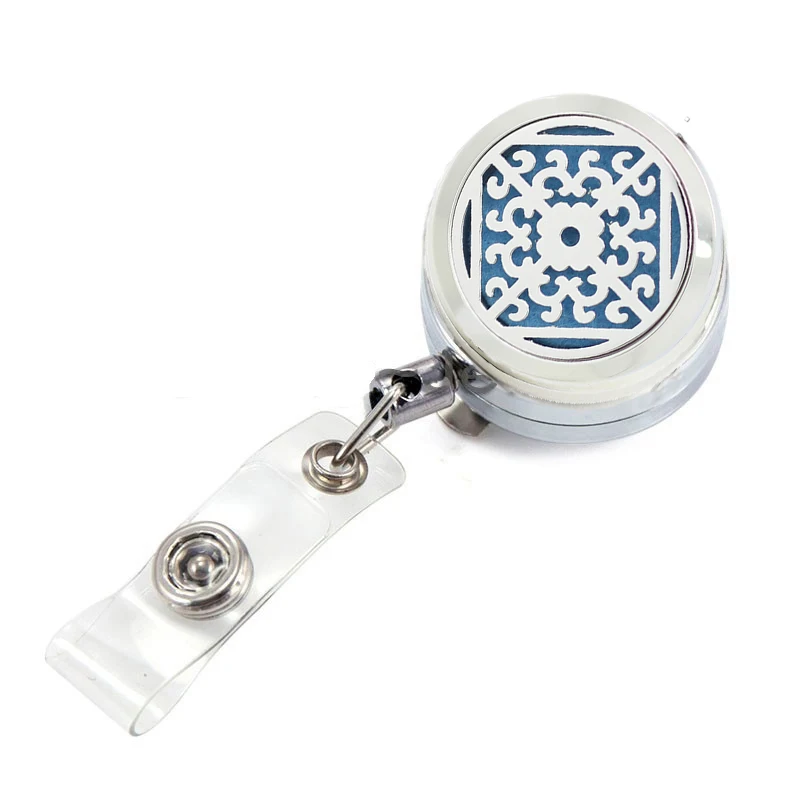 10PCS 30MM Life New Window Grille Essential Oil Locket Metal Retractable Badge Reel Key | Украшения и аксессуары