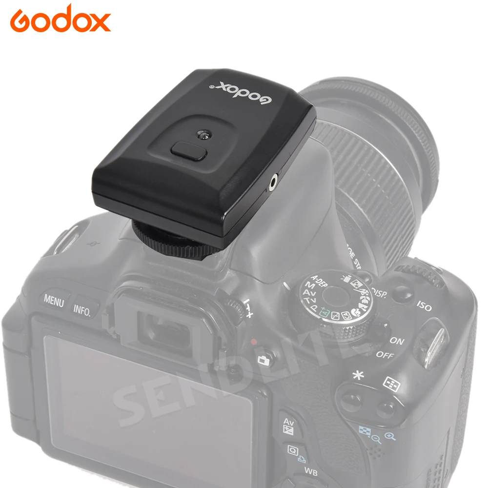 Беспроводная студийная вспышка Godox AT 16 3 5 мм триггер + приемник для Nikon Canon Fujifilm Olympus