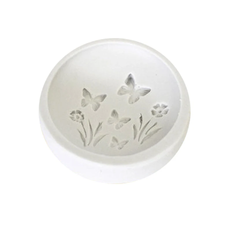 Бабочка Трава 3D силиконовый цветок помадка плесень Кекс сделай сам лучшие