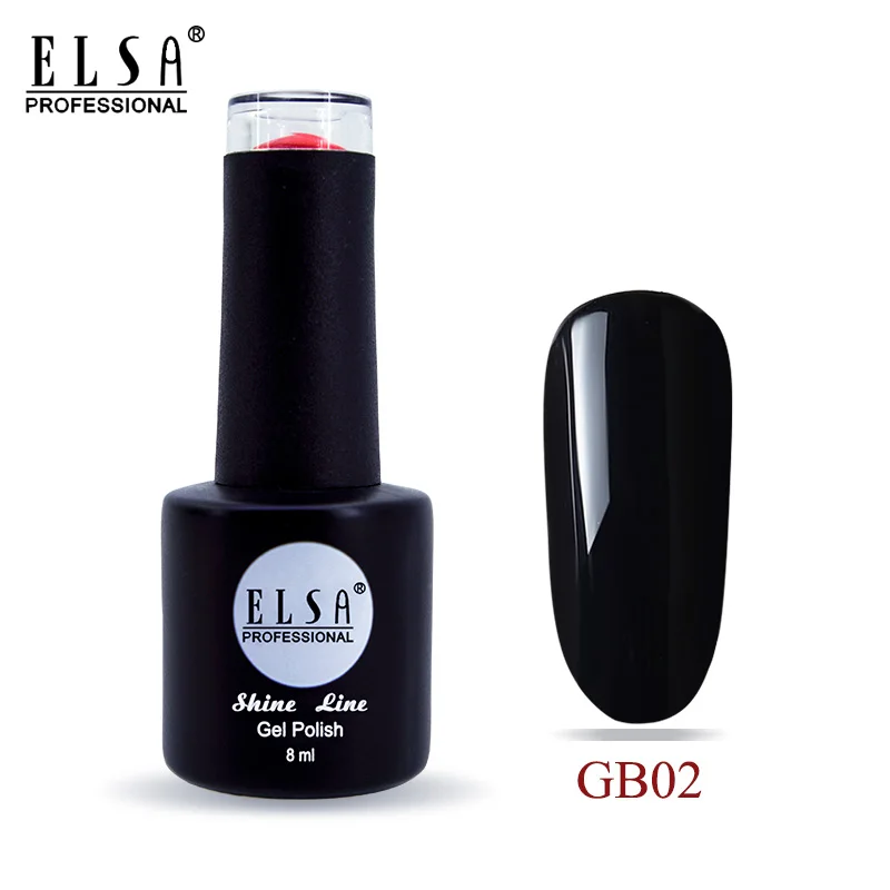 GB02 Elsa 8 мл Гель-лак для ногтей для маникюра полуперманентный Vernis верхнее покрытие УФ светодиодный Гель-лак впитывающийся художественный Гель-лак для ногтей - Цвет: GB02
