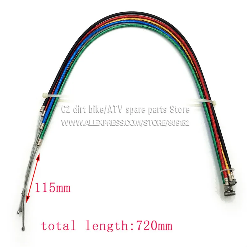Colourful throttle cable for mini dirt bike ATV 2 stroke | Автомобили и мотоциклы