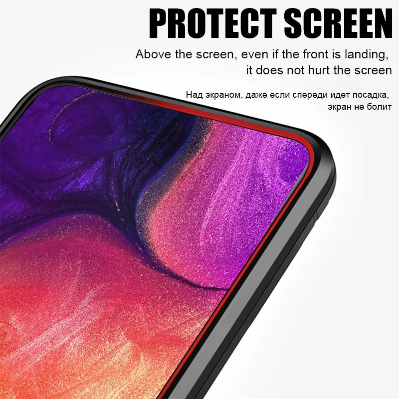 Luxury Armor Soft Bumper Case On The For Samsung Galaxy A7 2018 A10 A30 A20 A70 A60 A50 M30 M20 M10 Shockproof Ring Cover |