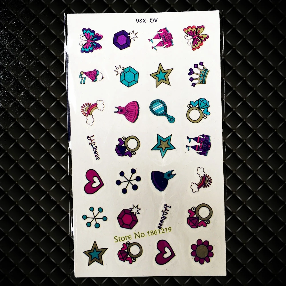 Высококачественная временная татуировка для детей боди арт кольца рук школьные