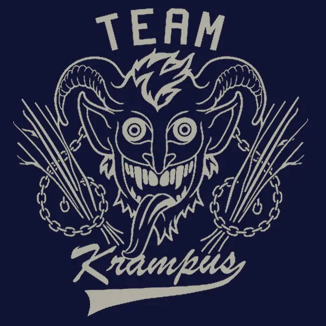Высококачественная повседневная футболка с принтом новая командная KRAMPUS мужская