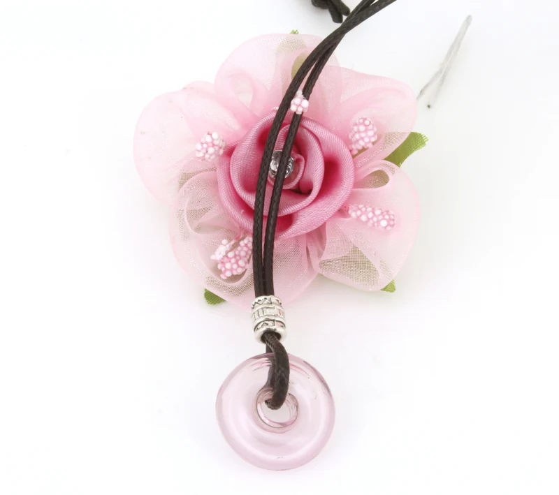 Круглая стеклянная Хрустальная подвеска ожерелья и кулоны с эфирным маслом