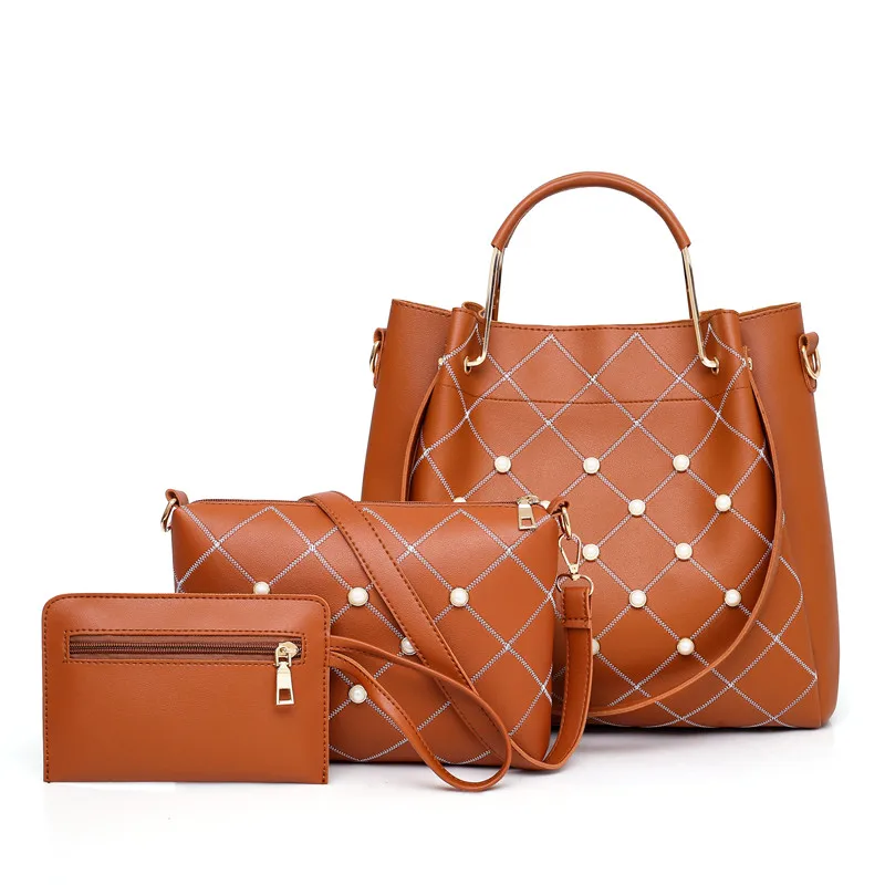 Женская кожаная сумка 3 шт./компл. | Багаж и сумки