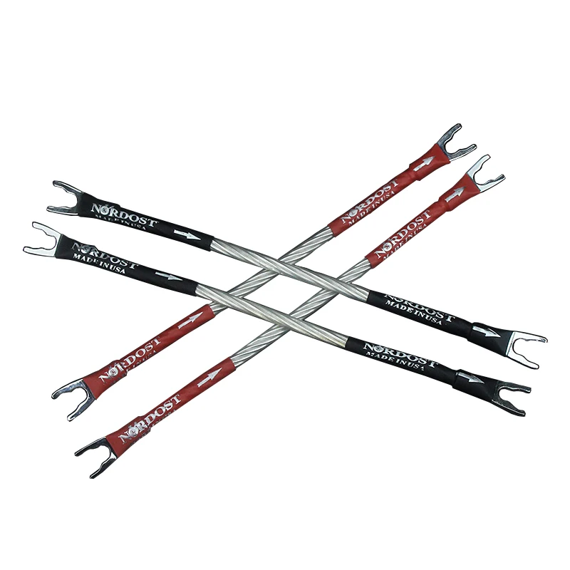 Nordost Odin посеребренные соединительные кабели y speed to spade plug Bridge аудио кабель|Кабели
