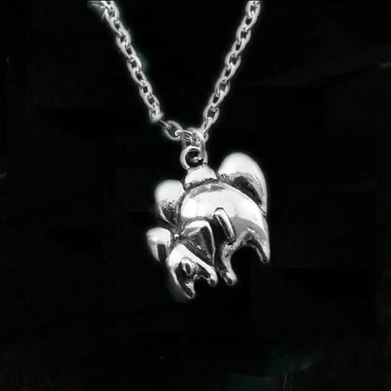 12 шт./лот ожерелье в виде слона Маленькая мама и ребенок слон подарок ювелирные
