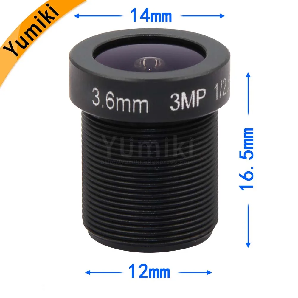 Yumiki 3 0 мегапикселей M12 MTV 6 мм 3MP HD CCTV объектив ИК камеры безопасности с