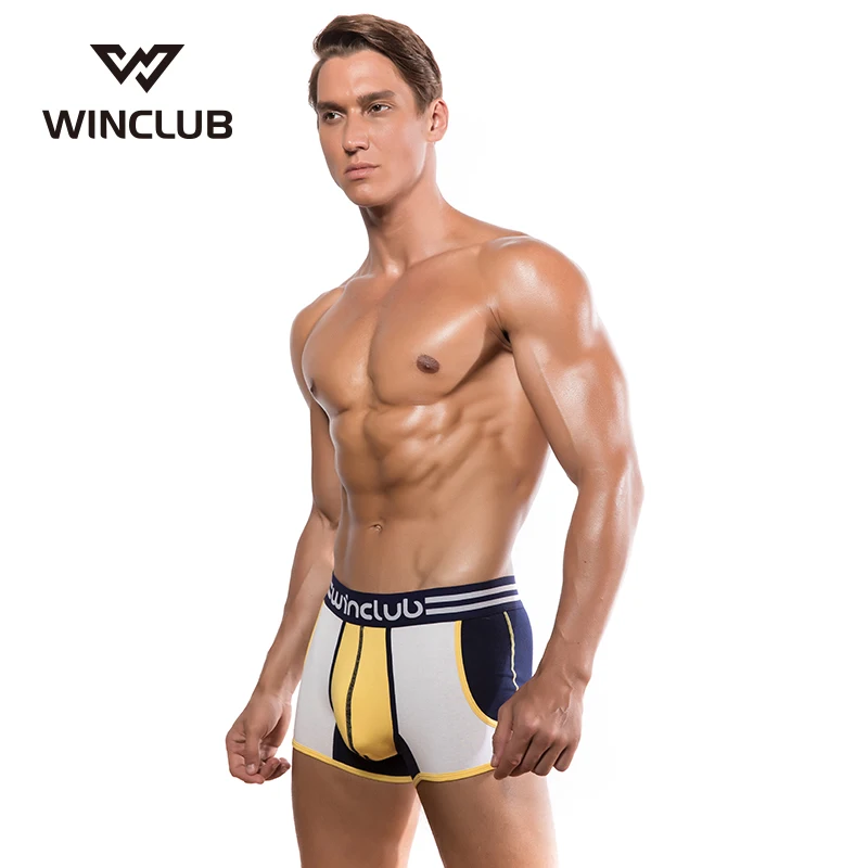 4 шт./лот WinClub боксер Для мужчин Cueca Calvin сексуальный s нижнее белье боксеры шорты