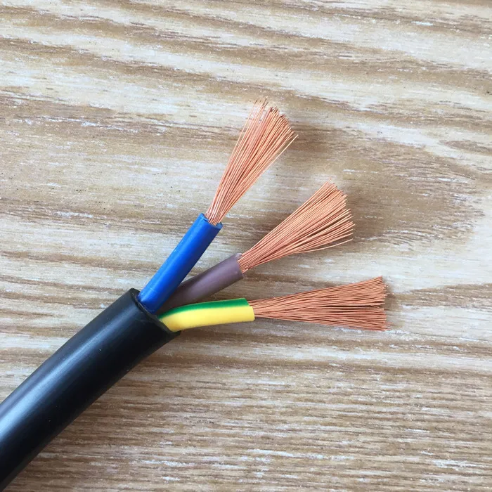 5 метров 3 жилы 18AWG 17AWG 15AWG 13AWG 11AWG 9AWG медный кабель проводник Электрический ПВХ кабель мягкая обшивка провода провод питания