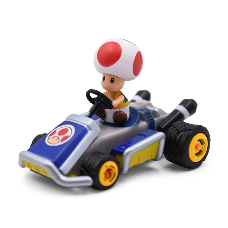 8 компл./лот аниме Super Mario Bros цифры автомобиля горячие игрушки жаба Марио Луиджи Йоши динозавров Донки Конг игрушечных пластиковых экшн фигурок из Куклы Коллекционные модели