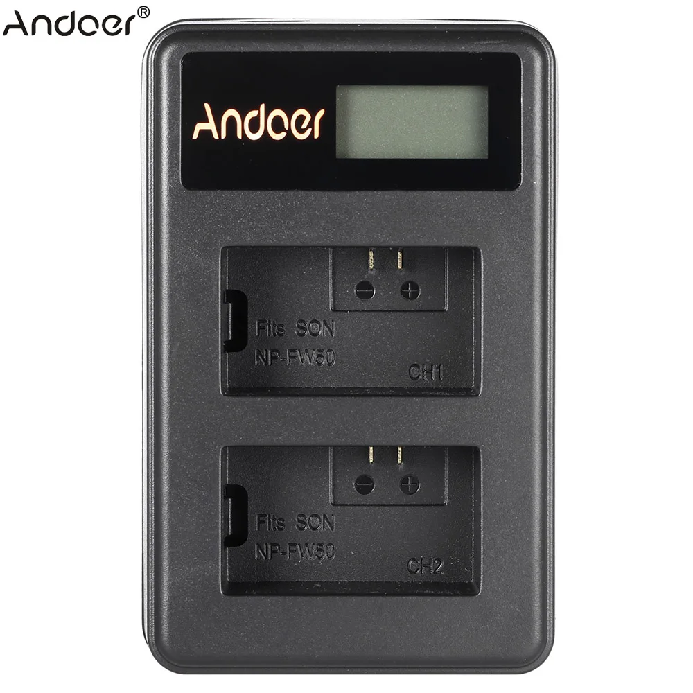 Аккумуляторная батарея Andoer зарядное устройство для литий ионных аккумуляторов