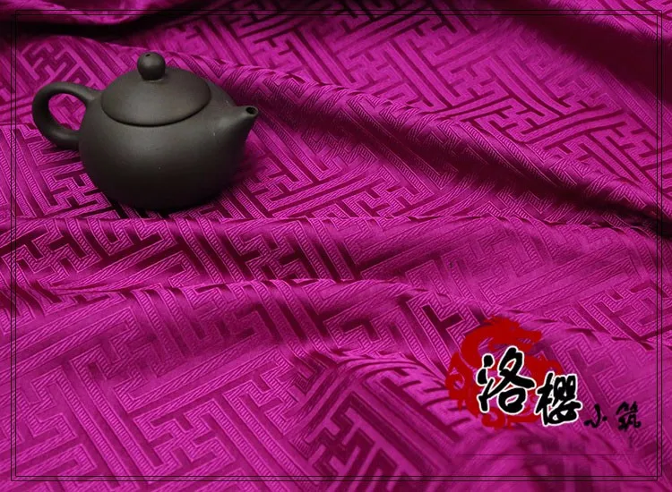 Ширина 75 см китайский стиль Hanfu Cheongsam костюм Hanfu тканый Дамасская парча ткань Great Wall под старину на полярда
