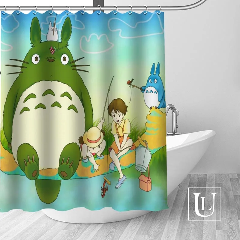 Индивидуальная занавеска My Neighbor Totoro новая Большая для душа из полиэстера в