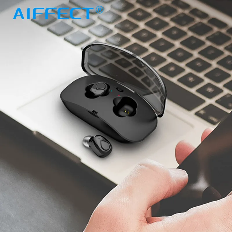 AIFFECT Mini TWS настоящие беспроводные Bluetooth наушники стерео Спортивная гарнитура с 500