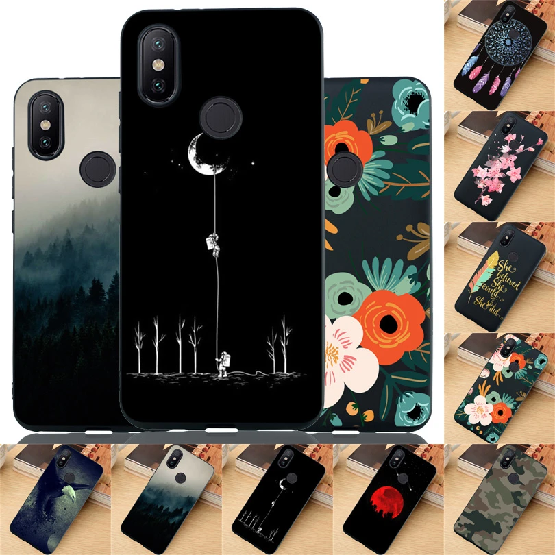 Silicone Painted Slim Soft TPU Back Phone Cases For Xiaomi Mi 8 A1 A2 5X 6X Water Resistant Misty Forest Cover Skin DYee |