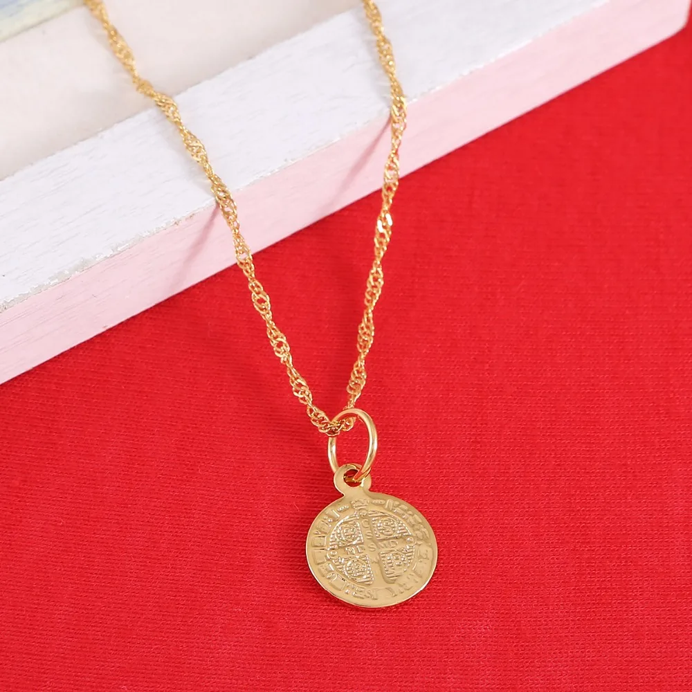 Золотое ожерелье с подвеской в стиле хип-хоп CSSML NDSMD CSPB Jesus для женщин | Украшения и
