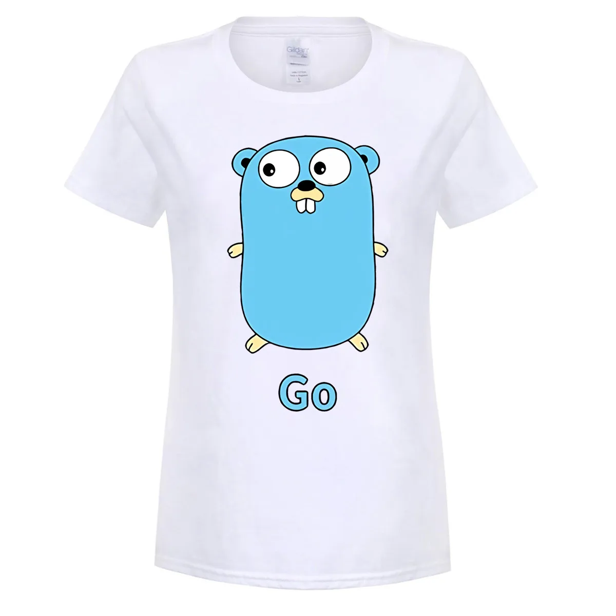 GILDAN Golang gopher Футболка мужская футболка Повседневная хлопковая с круглым вырезом