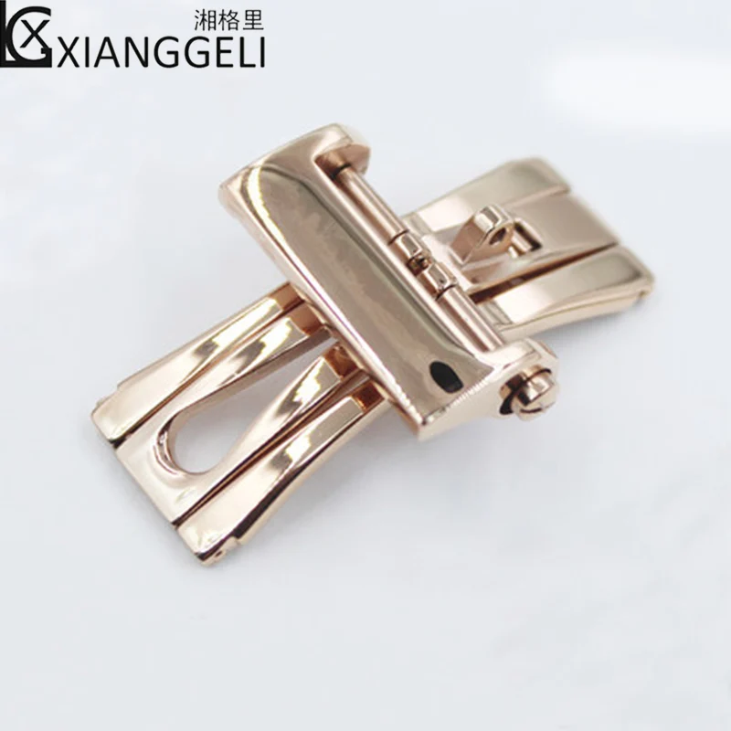 Аксессуары для часов 20м22мм Складная бабочка из нержавеющей стали с платиной и