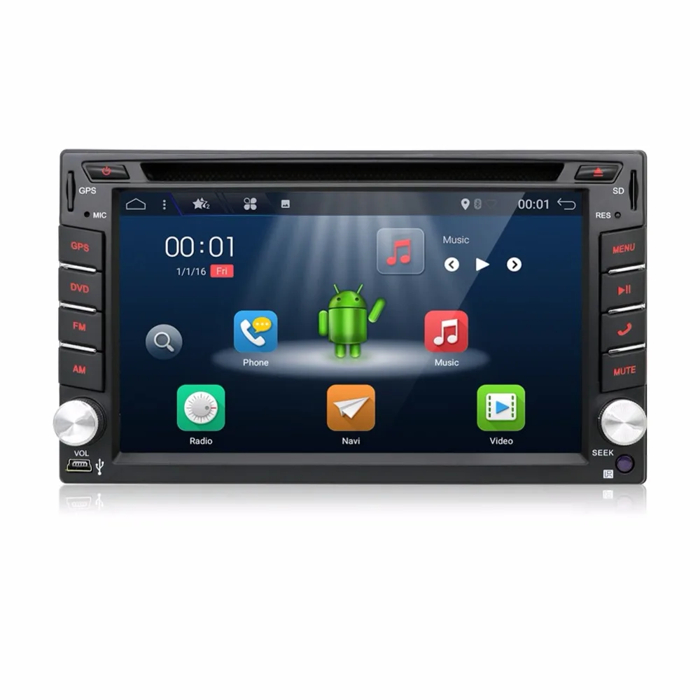 Автомобиль Электронные Авторадио 2 din android 7 1 dvd плеер автомобиля стерео gps