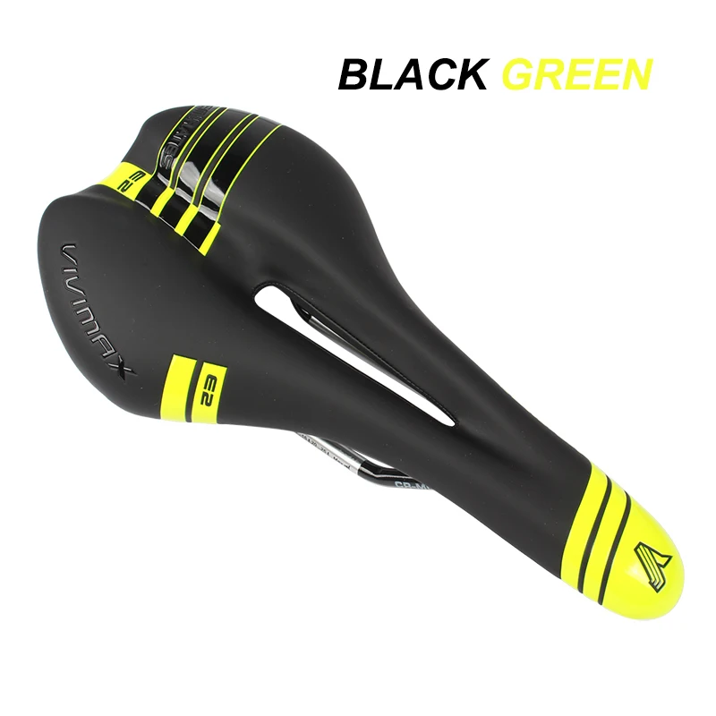 Black-Green 7 цветов Тайвань 280*140 мм MTB дорожный велосипед седло сосулька Мягкий гель велосипедное седло Подушка на заднее сиденье комфортабельное велосипедов Седло сиденье - Цвет: Black-Green