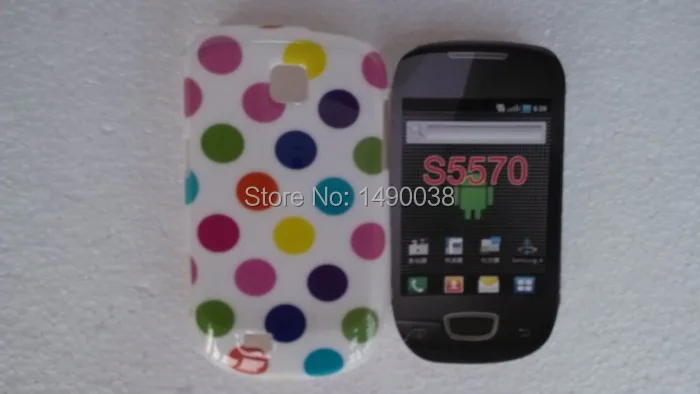 1 шт. мягкий чехол в горошек для Samsung Galaxy Mini S5570 | Мобильные телефоны и аксессуары