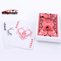 1 pcs card magic tricks cardtoon deck playing card toon animation prediction funny magician trick gimmick sprite card magic
