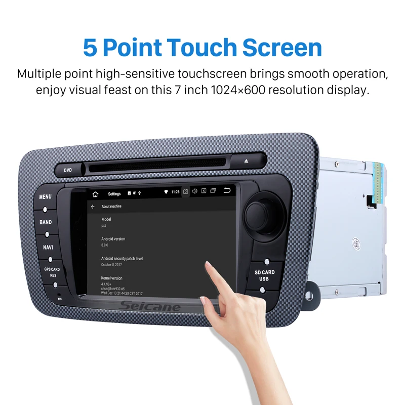 Seicane 2 Din Android 8 0 7 дюймов автомобильное радио для 2009 2010 2011 2012 2013 SEAT IBIZA VW Стерео GPS