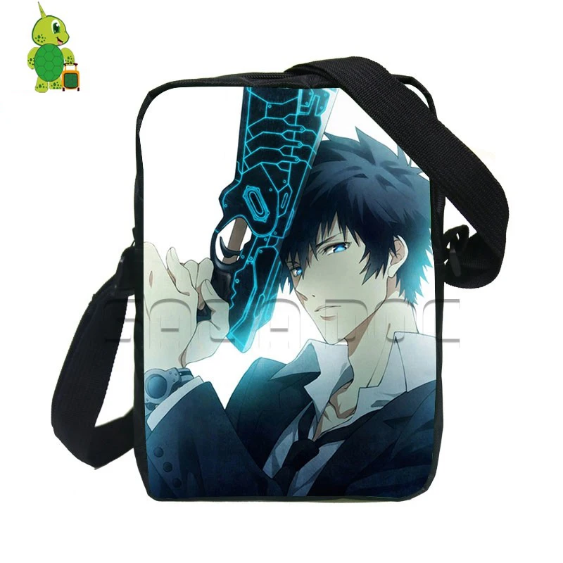 Крутые мини сумки через плечо с аниме Psycho Pass женские и мужские Kogami Shinya Makishima Shogo