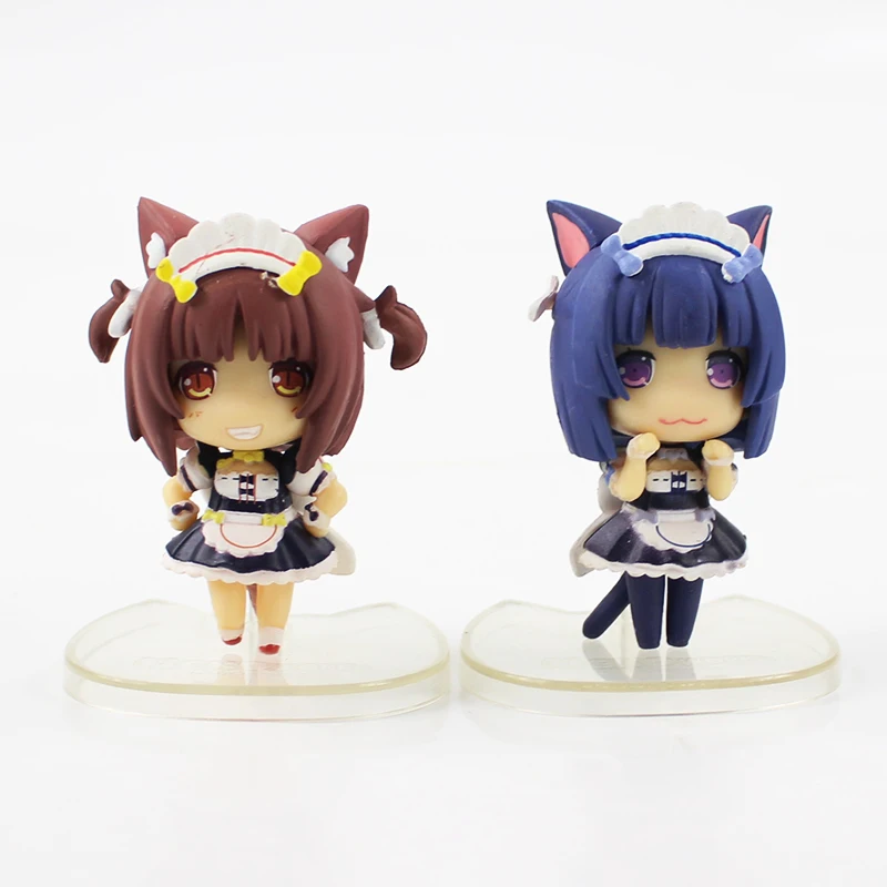 6 см 8 шт./лот Nekopara шоколад масштаб 1/16 окрашенная фигурка ваниль кокосовый клен