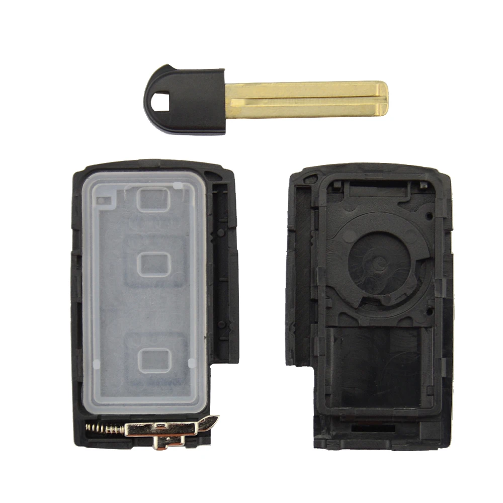 OkeyTech 2/2 + 1 Кнопка смарт ключ оболочка Брелок чехол для Toyota Prius Corolla Chr Yaris Rav4 Auris с
