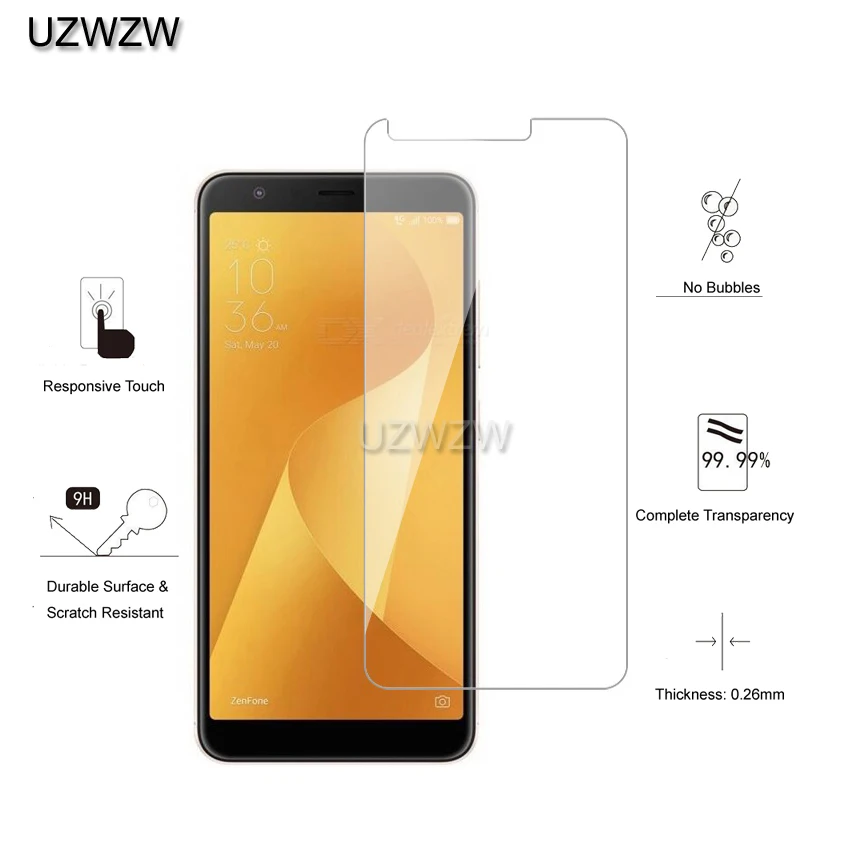 2 шт. для Asus Zenfone Max Plus M1 ZB570TL Закаленное стекло-экран протектор для Asus Zenfone Max Plus M1 ZB570TL защитное стекло