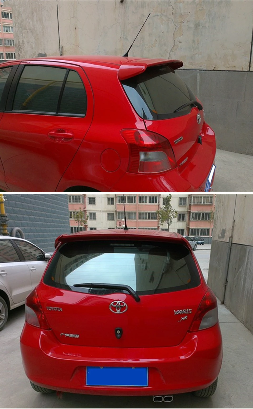 Используется для Toyota Yaris спойлер Задняя Крышка багажника автомобиля спойлер крыло 2008-2013 абс материал под заказ цвет DIY Краска спортивный автомобильный спойлер