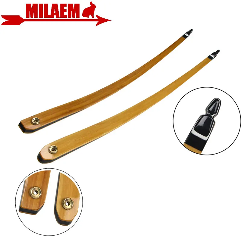 2 шт. длинный лук для стрельбы конечностей 25 55lbs изогнутый правой руки Открытый