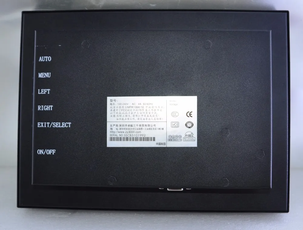 Панель компьютер Hmi 1" металлический корпус Vga, Hdmi, Usb Вход резистивный Сенсорный экран Водонепроницаемый Open Frame промышленный монитор