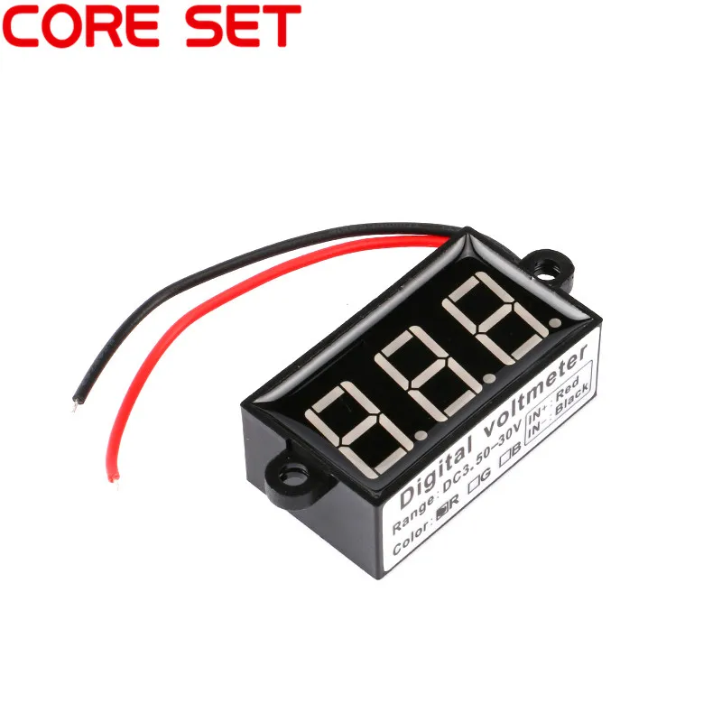 0 56 &quotМини цифровой вольтметр водонепроницаемый измеритель напряжения